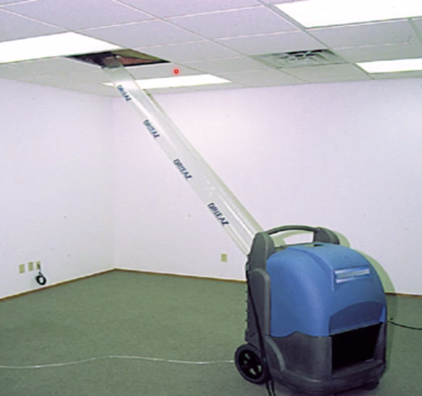 Wet ceiling from an HVAC or plumbing leak in Edmond Oklahoma